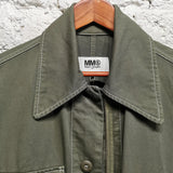 MAISON MARGIELA
MM6
GREEN CANVAS
CUT SLEEVE COAT DRESS