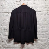 ISSEY MIYAKE 
ARCHIVE 1980'S NAVY WOOL DOUBLE BREASTED JACKET