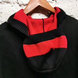 RUDI GERNREICH
BLACK / RED
KNIT SLEEVELESS
ZIP WITH INTERGRATED HAT FULL FACE ZIPPED COVERING