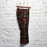 TOGA ARCHIVES FLORAL CROP TROUSERS
