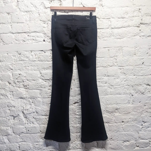 PAIGE 
BLACK FLARED STRETCH JEANS