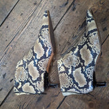 REJINA PYO
PYTHON SKIN KITTEN HEEL BOOTS