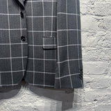 PAUL SMITH GREY CHECK WOOL SUIT SIZE 40R/50R